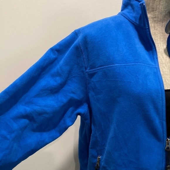 L.L. Bean Blue Polartec Fleece Zipper Jacket Size Medium - Picture 6 of 15